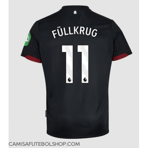 Camisa de time de futebol West Ham United Niclas Fullkrug #11 Replicas 2º Equipamento 2024-25 Manga Curta